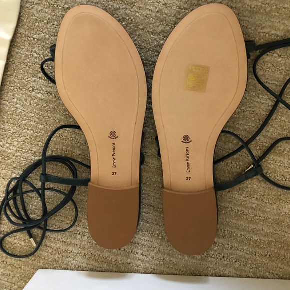 🎉🎊Emme Parsons Goop Susan Suede/Nappa Sandals - Picture 4 of 5